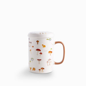 Mug Con Tapa Hongos