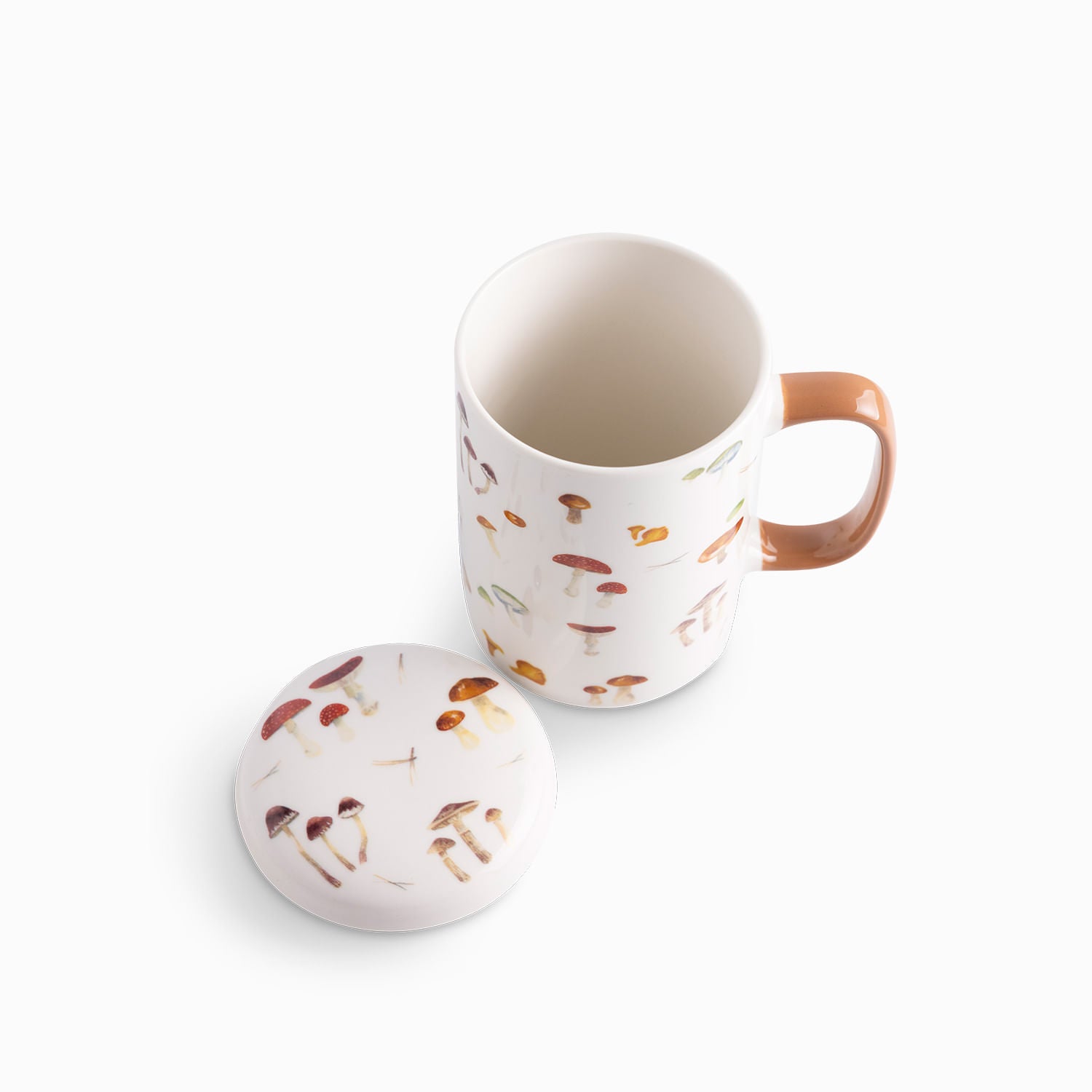 Mug Con Tapa Hongos