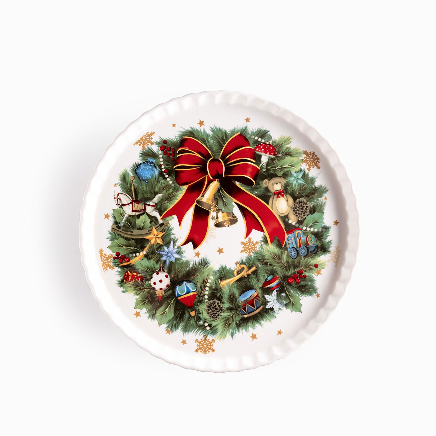 Tortera Noche Buena snow crown 27cm