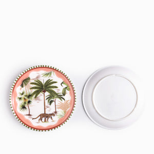 Plato Palmeras Cheetah 20 Cm Set X2
