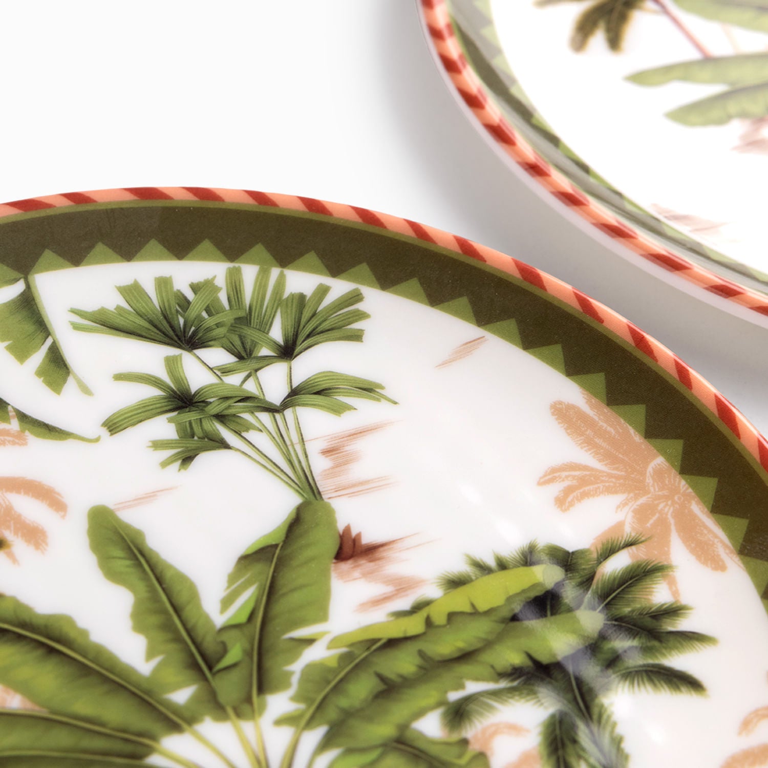 Plato Palmeras Mono 20 Cm Set X2