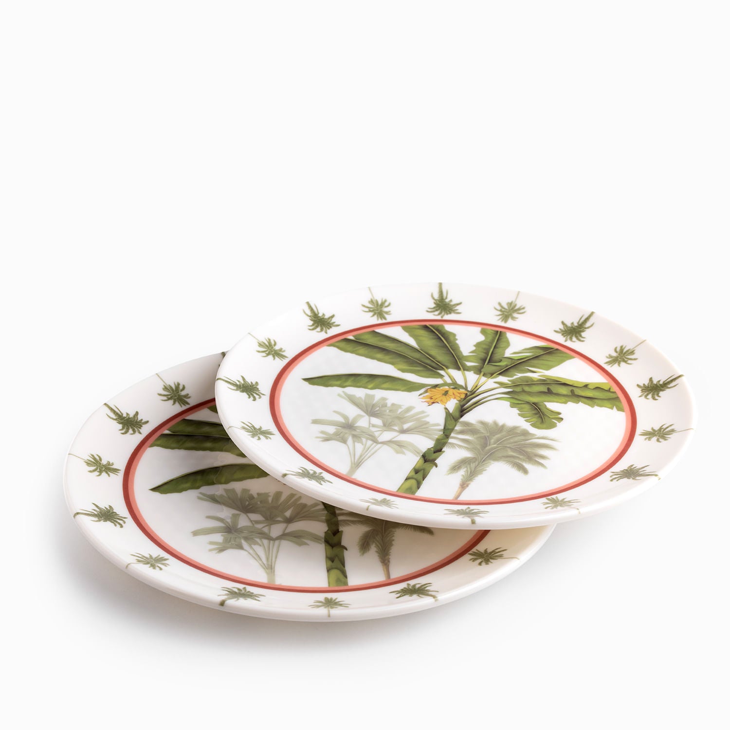Plato Palmeras 26 Cm Set X2