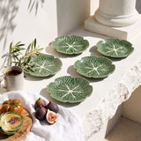 Plato mediano huerto verde 18,8cm set x4
