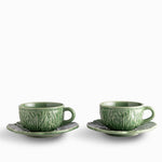Pocillo Y Plato Huerto Verde 220Ml Set X2