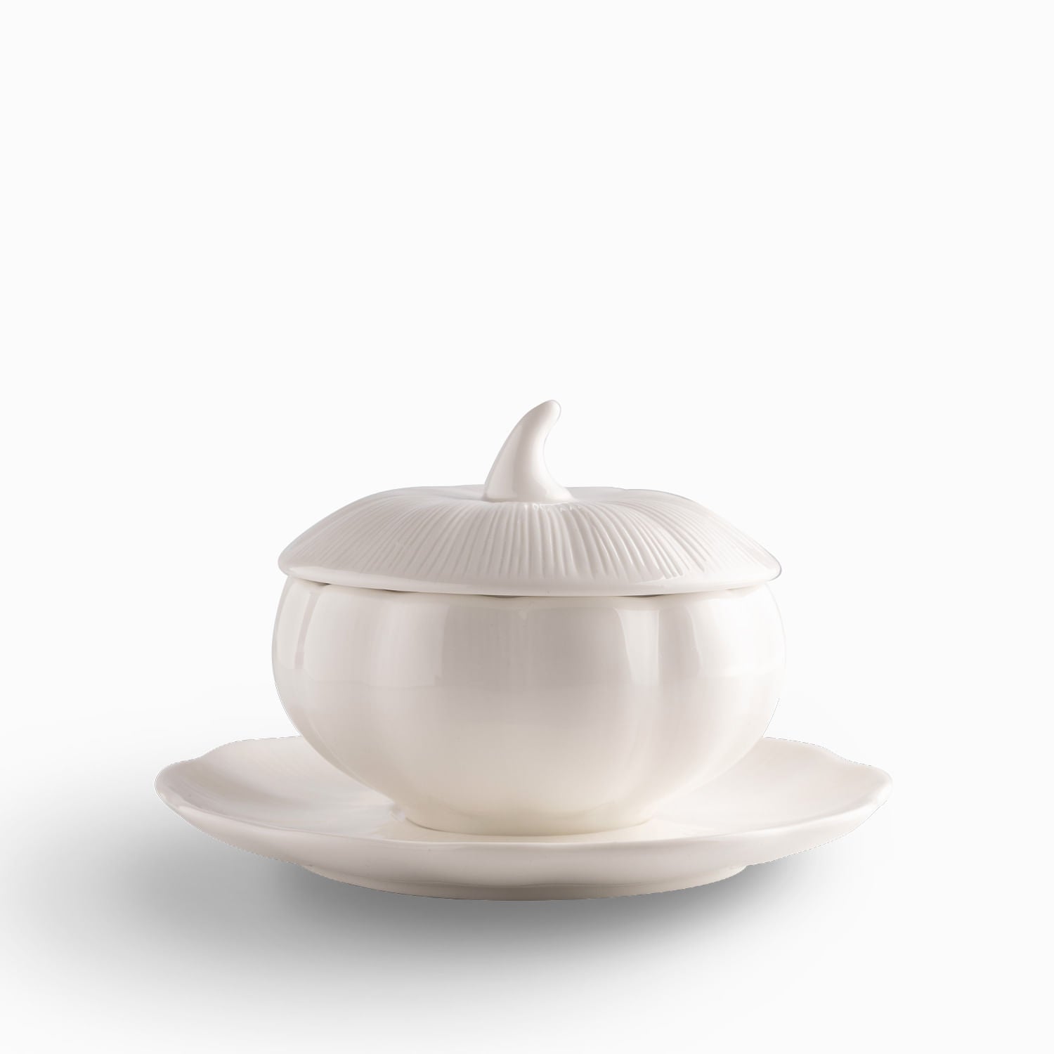 Tazon Con Tapa Y Platico 350Ml Pumpkin