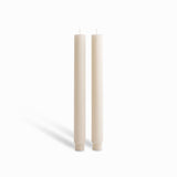 Velas Largas Rayas Ivory 27Cm Set X2