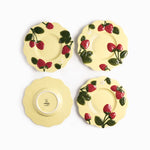 Plato mediano fresa 21cm set x4