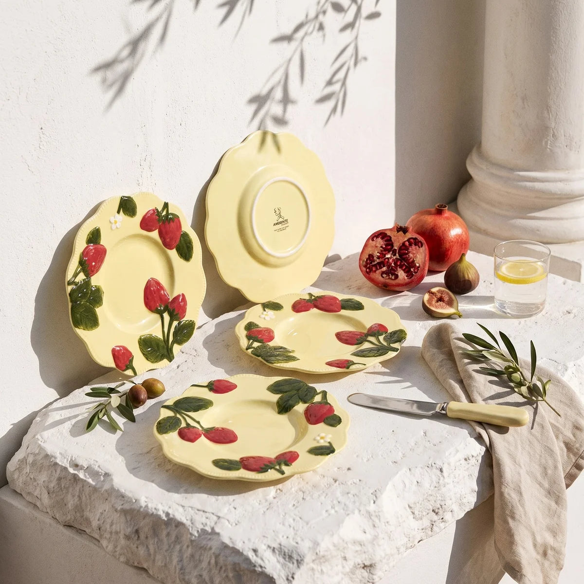 Plato mediano fresa 21 cm set x4