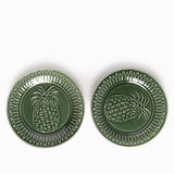 Plato mediano Piña 20cm set x2