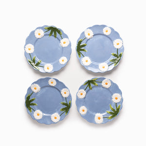 Plato mediano margarita 22cm set x4