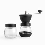 Molino de café manual con recipiente set x2