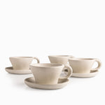 Pocillo y plato Nahua set x4