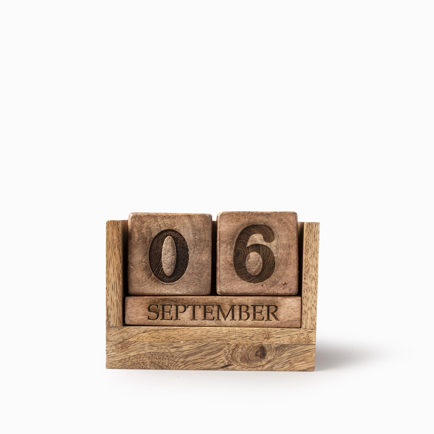 Calendario en madera
