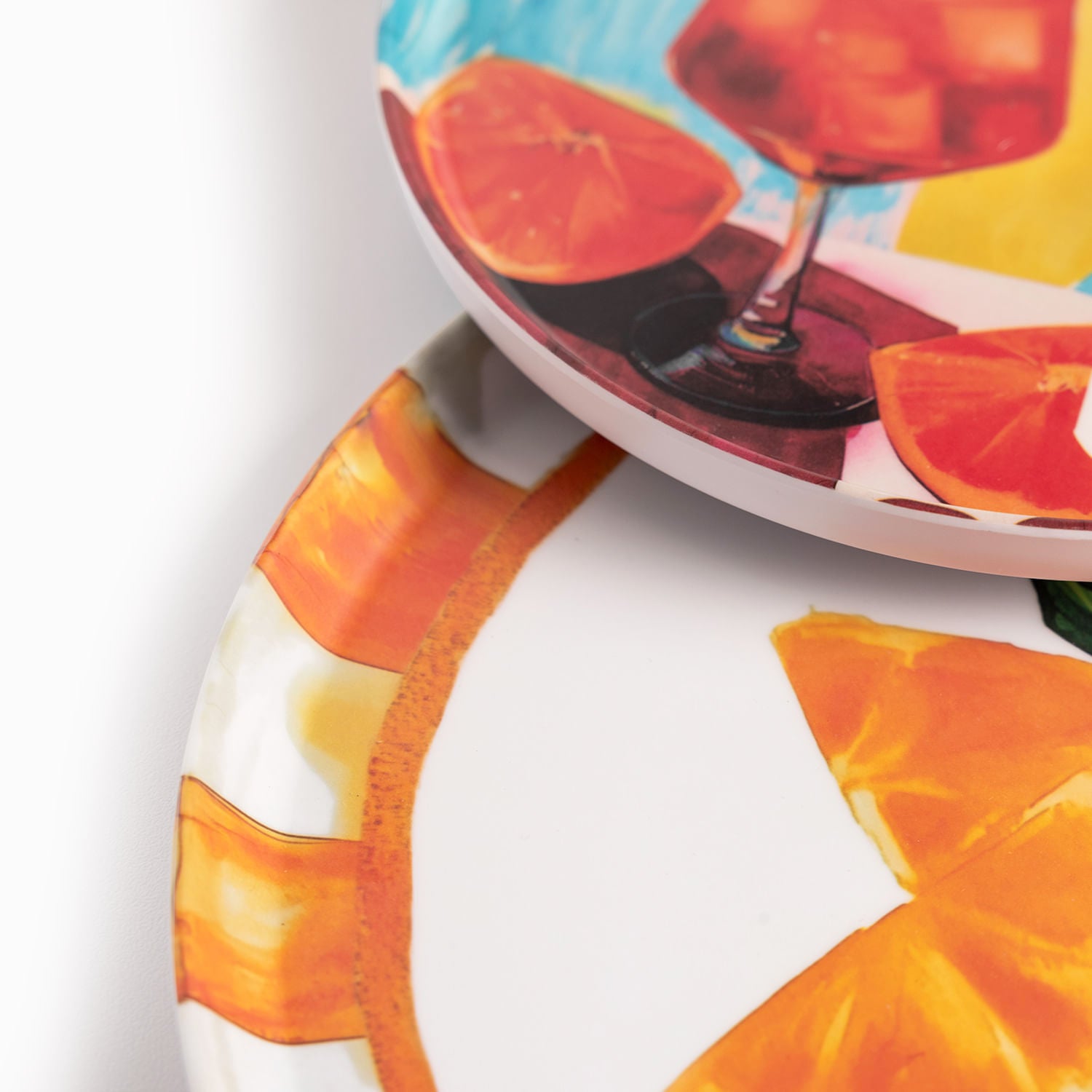 Platos melamina serie cocteles set x8