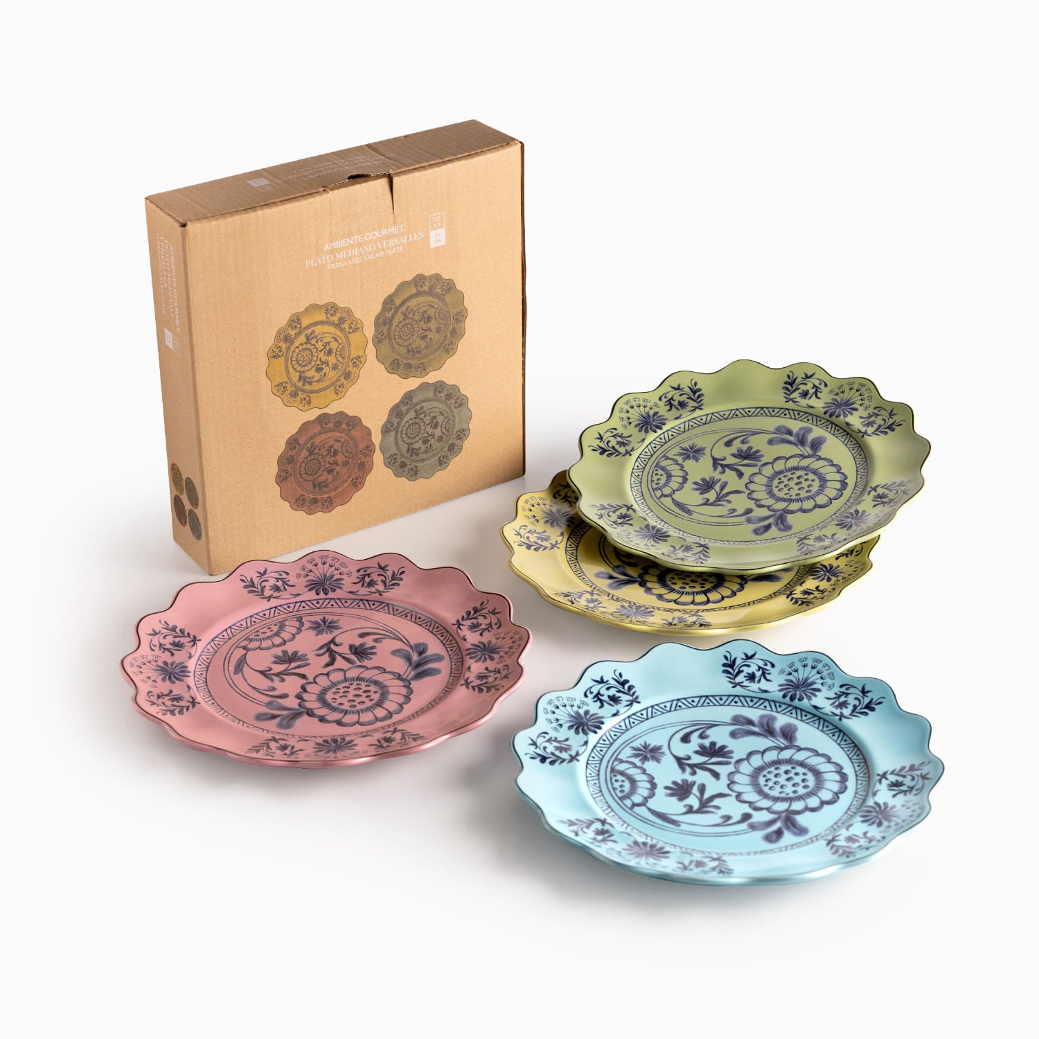 Plato mediano Versalles 21cm set x4