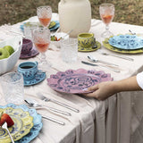 Pocillo y plato Versalles set x4