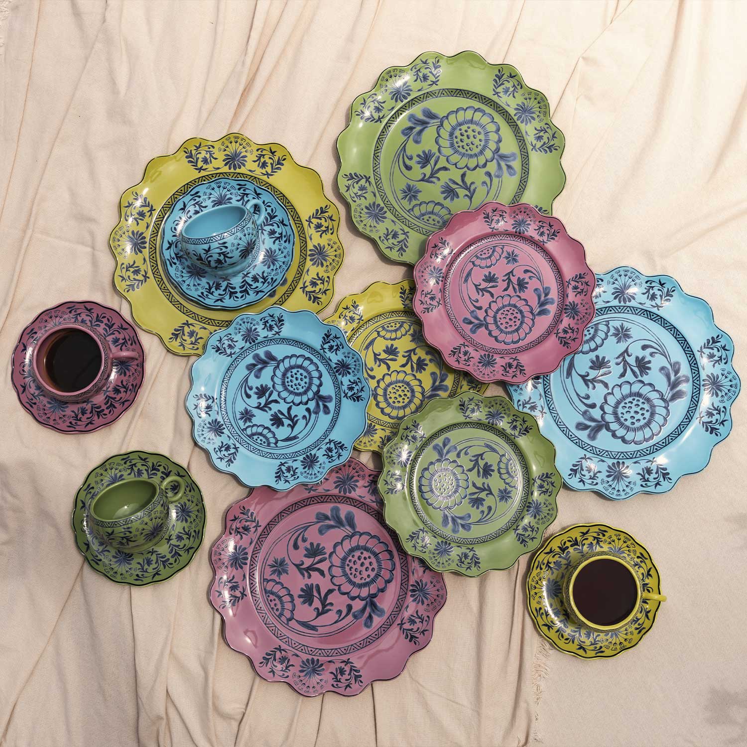 Plato mediano Versalles 21cm set x4