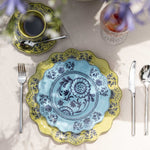 Pocillo y plato Versalles set x4
