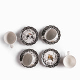 Pocillo y plato Alma Silvestre set x4