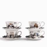 Pocillo y plato Alma Silvestre set x4