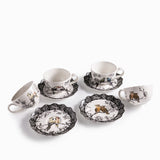 Pocillo y plato Alma Silvestre set x4