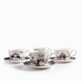 Pocillo y plato Alma Silvestre set x4