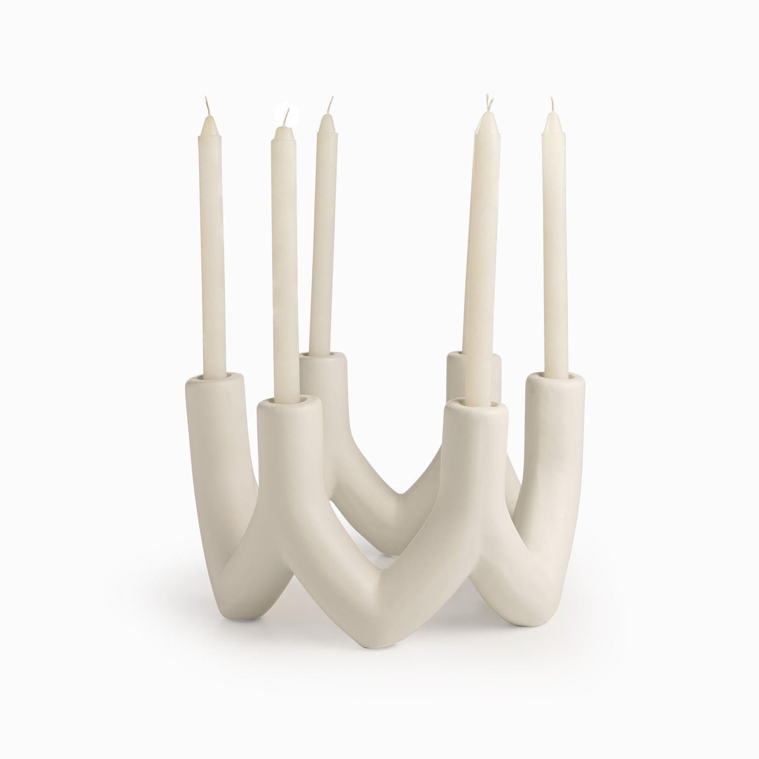 Candelabro blanco Gedem