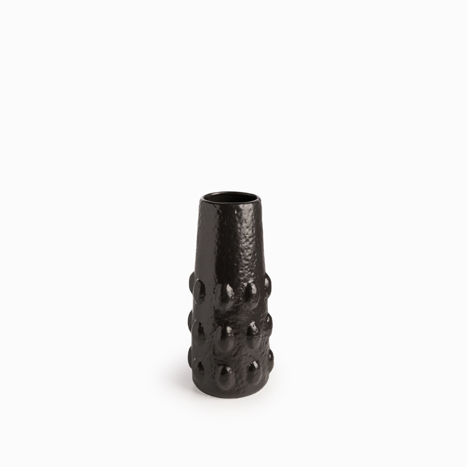 Jarrón canon negro 33cm