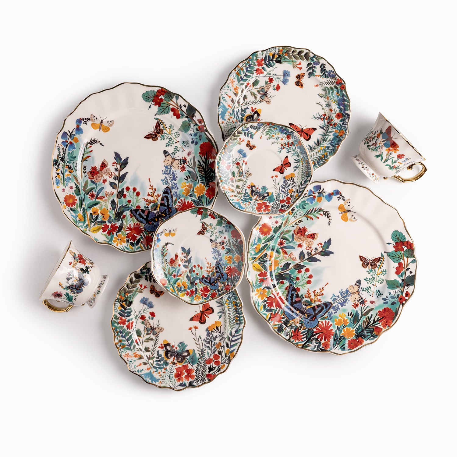 Plato mediano Crisalia 20cm set x2