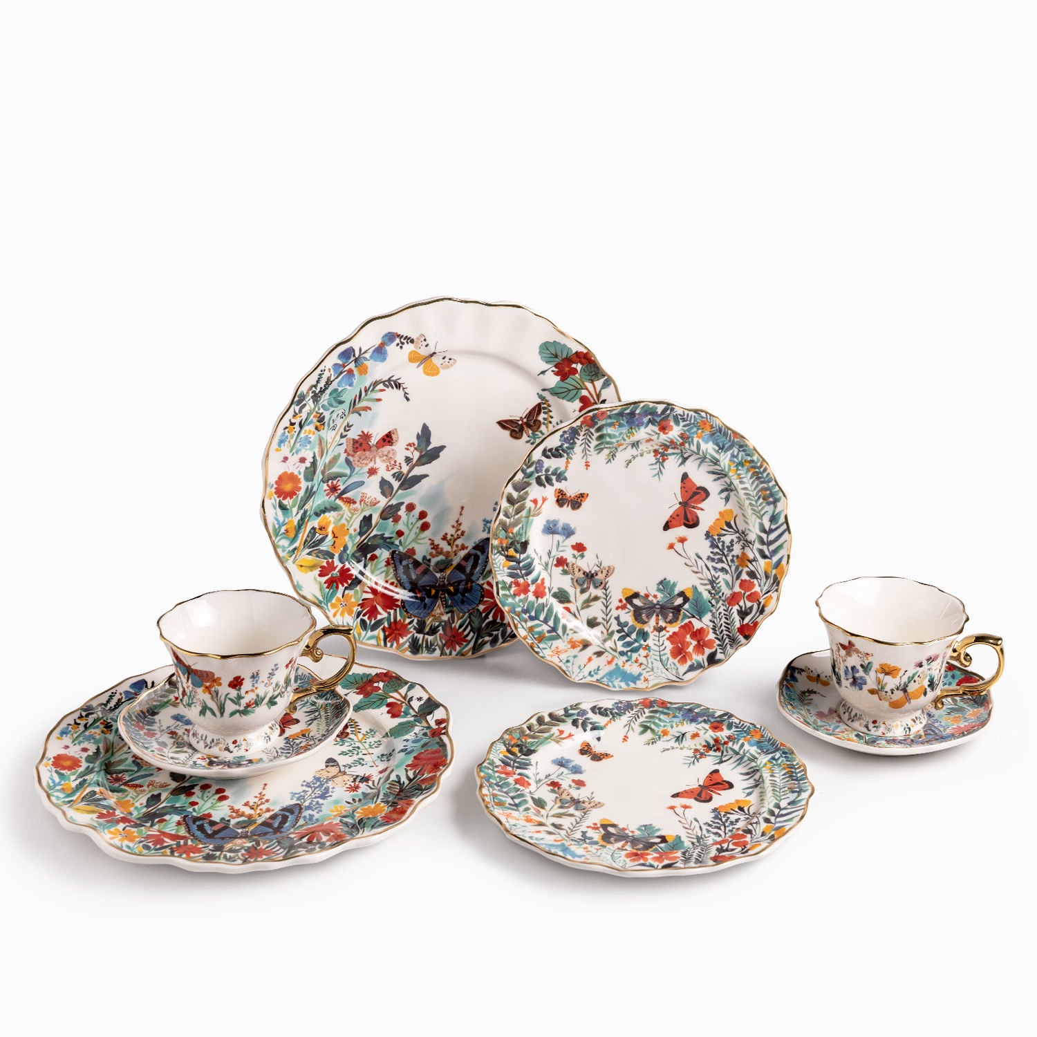 Plato mediano Crisalia 20cm set x2