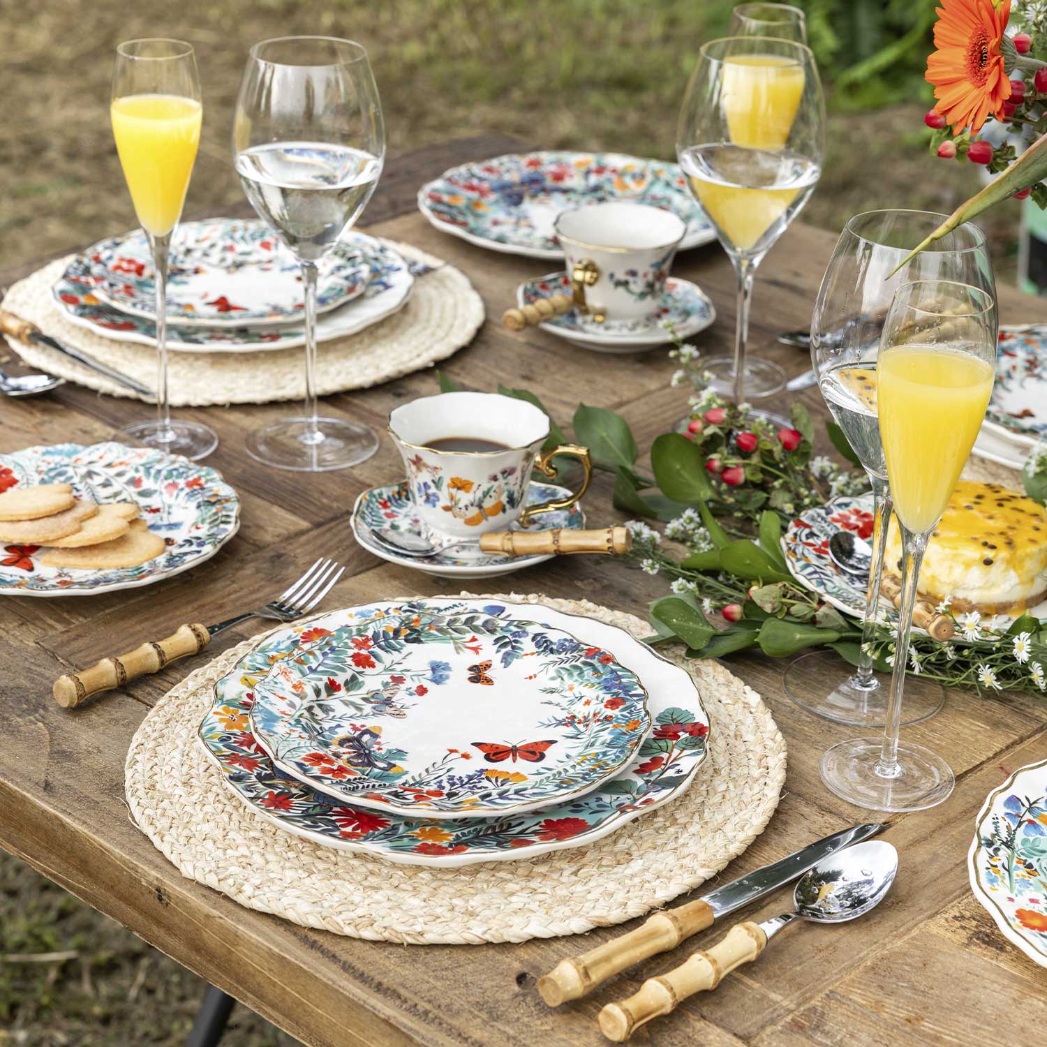 Plato mediano Crisalia 20cm set x2