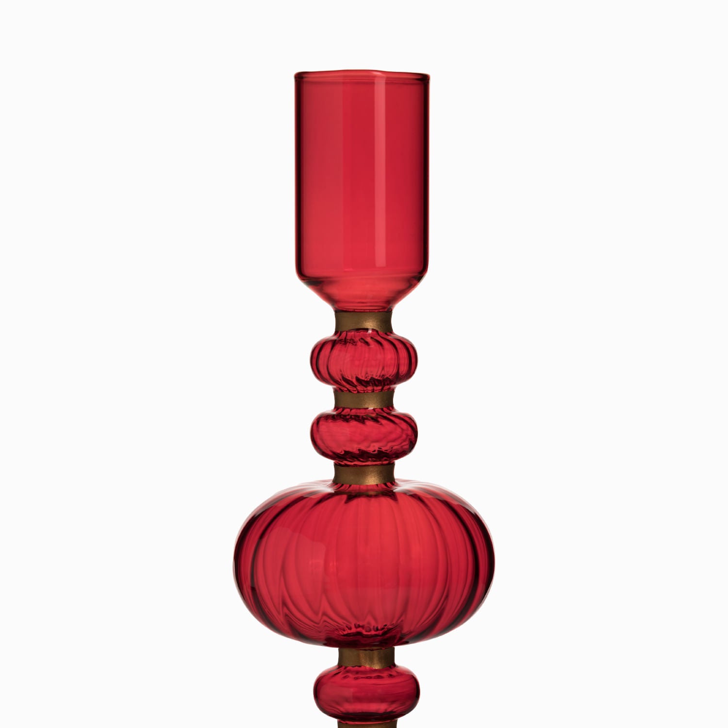 Candelabro luz de Noche Buena rojo 24.5cm