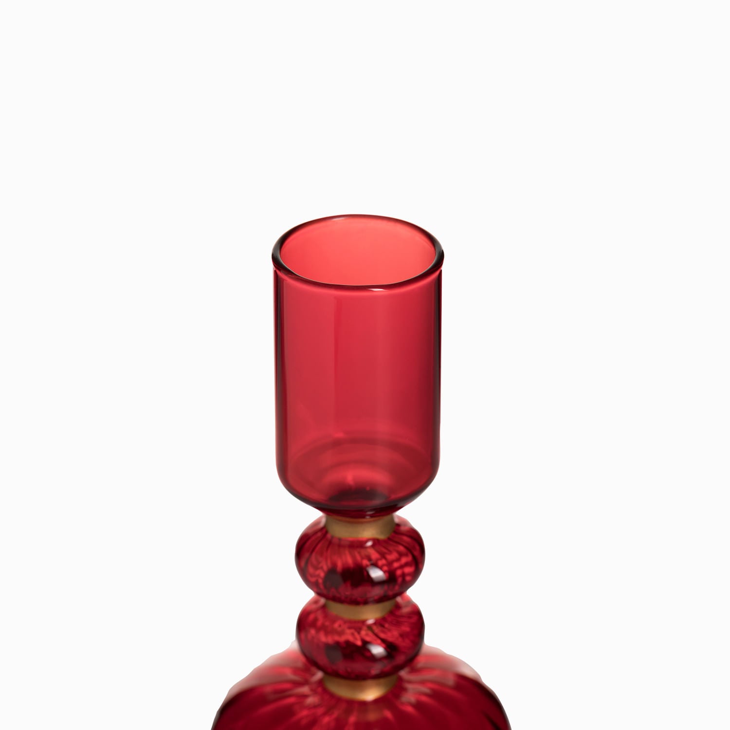 Candelabro luz de Noche Buena rojo 24.5cm