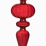 Candelabro luz de Noche Buena rojo 21.4cm