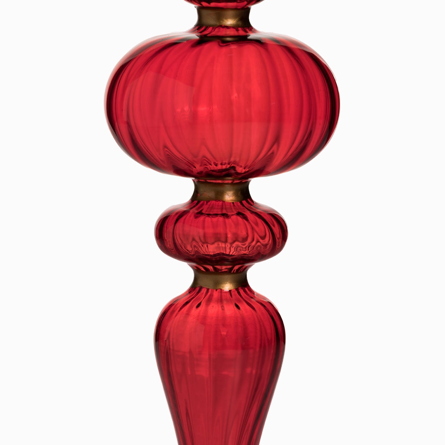 Candelabro luz de Noche Buena rojo 21.4cm