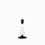 Candelabro contraste negro 18cm