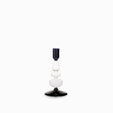 Candelabro contraste negro 18cm