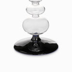 Candelabro contraste negro 18cm