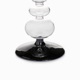Candelabro contraste negro 18cm