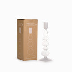 Candelabro contraste blanco 23cm