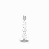 Candelabro contraste blanco 23cm