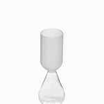 Candelabro contraste blanco 23cm