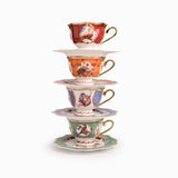 Taza y plato tesoro jungla tropical 8 piezas