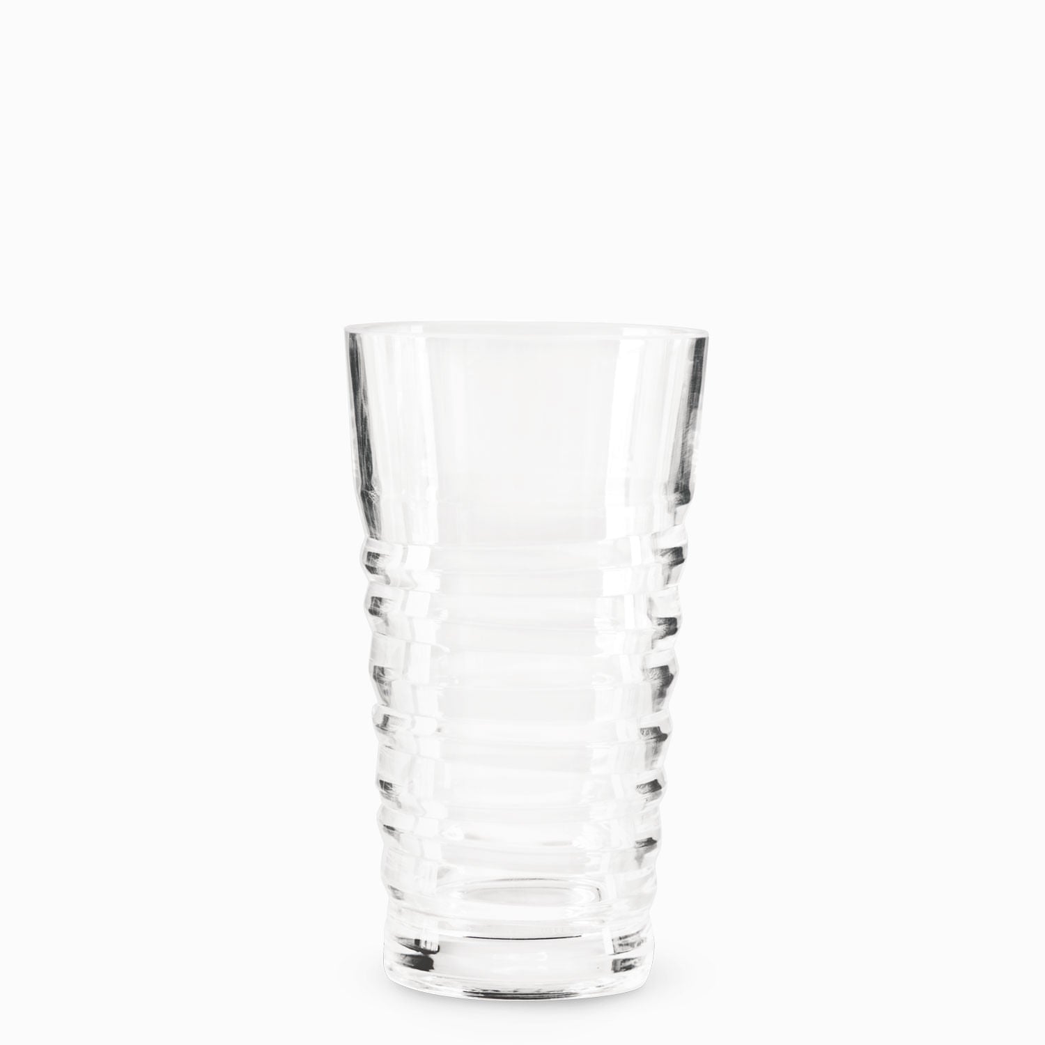 Vaso largo estriado