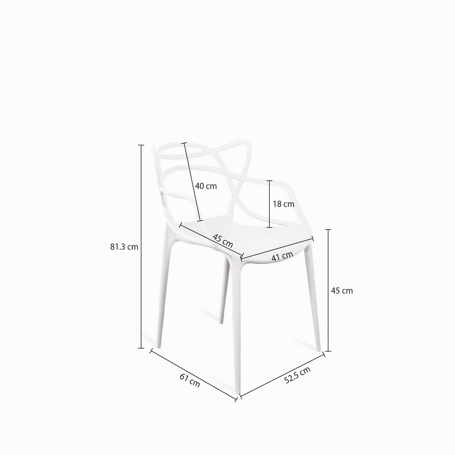 Silla York blanca