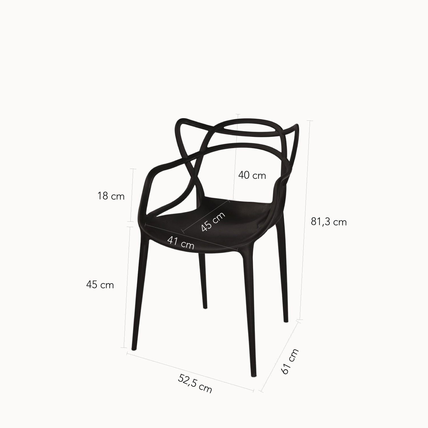 Silla York negra