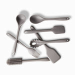 Mini espatula repostera en silicona gris