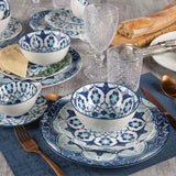 Plato principal flor indigo 27 cm-10-AMBIENTE GOURMET MÉXICO