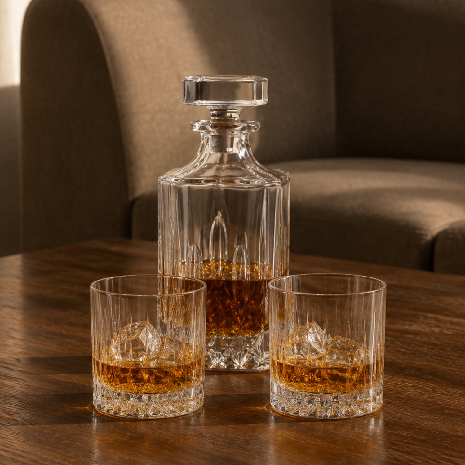Kit licor licorera carat 750 ml + vasos dorset 350 ml