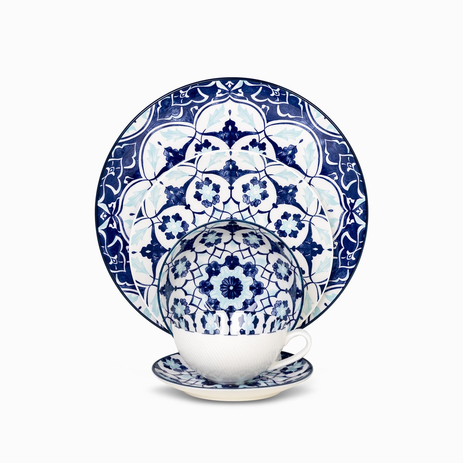 Pocillo y plato flor indigo 200 ml-7-AMBIENTE GOURMET MÉXICO